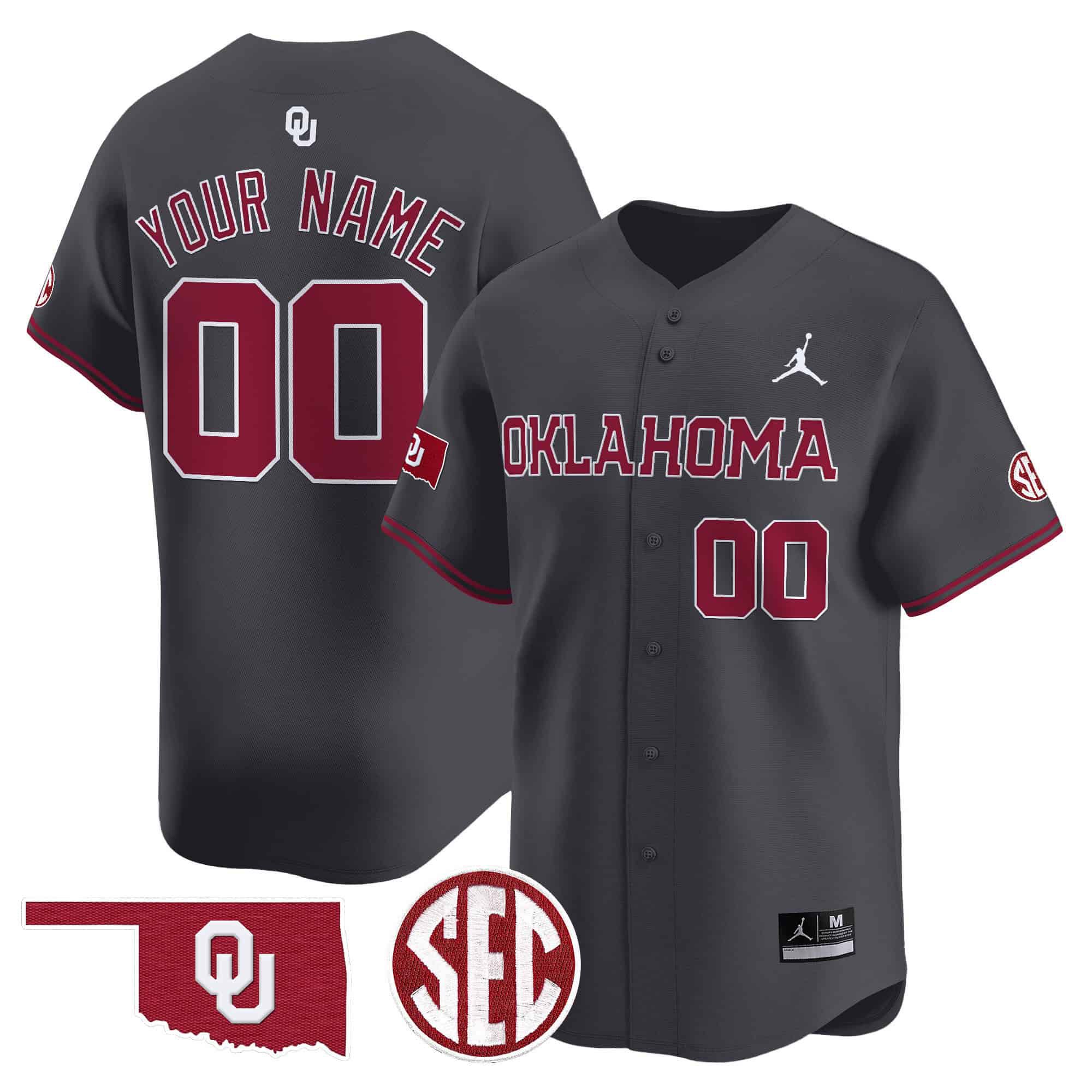Men Oklahoma Sooners Grey 2024 Vapor Premier Limited Custom NCAA Jersey->customized nfl jersey->Custom Jersey